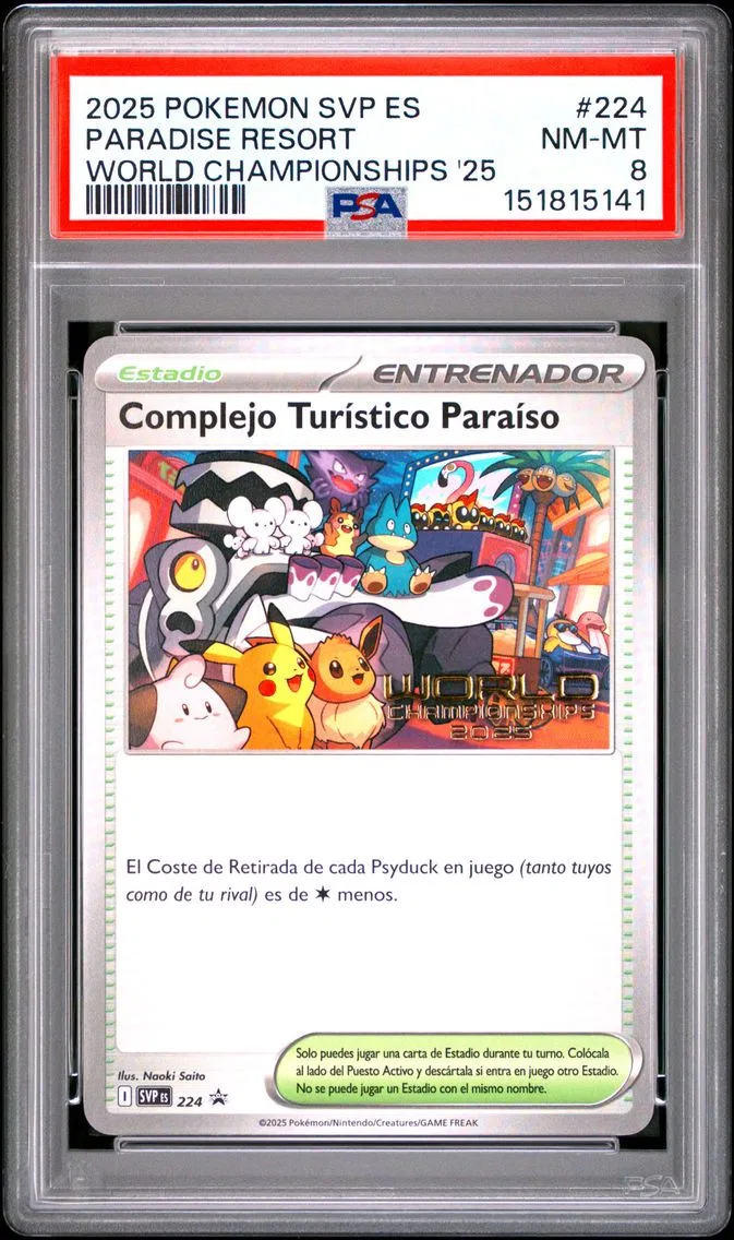 2025 #224 Paradise Resort PSA 8 Spanish Svp ES-SV Black Star Promo