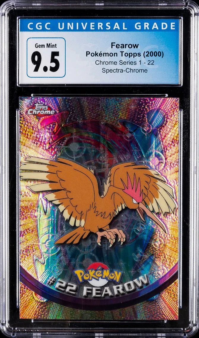 2000 #22 Fearow CGC 10 Topps Chrome T.V. Pokemon