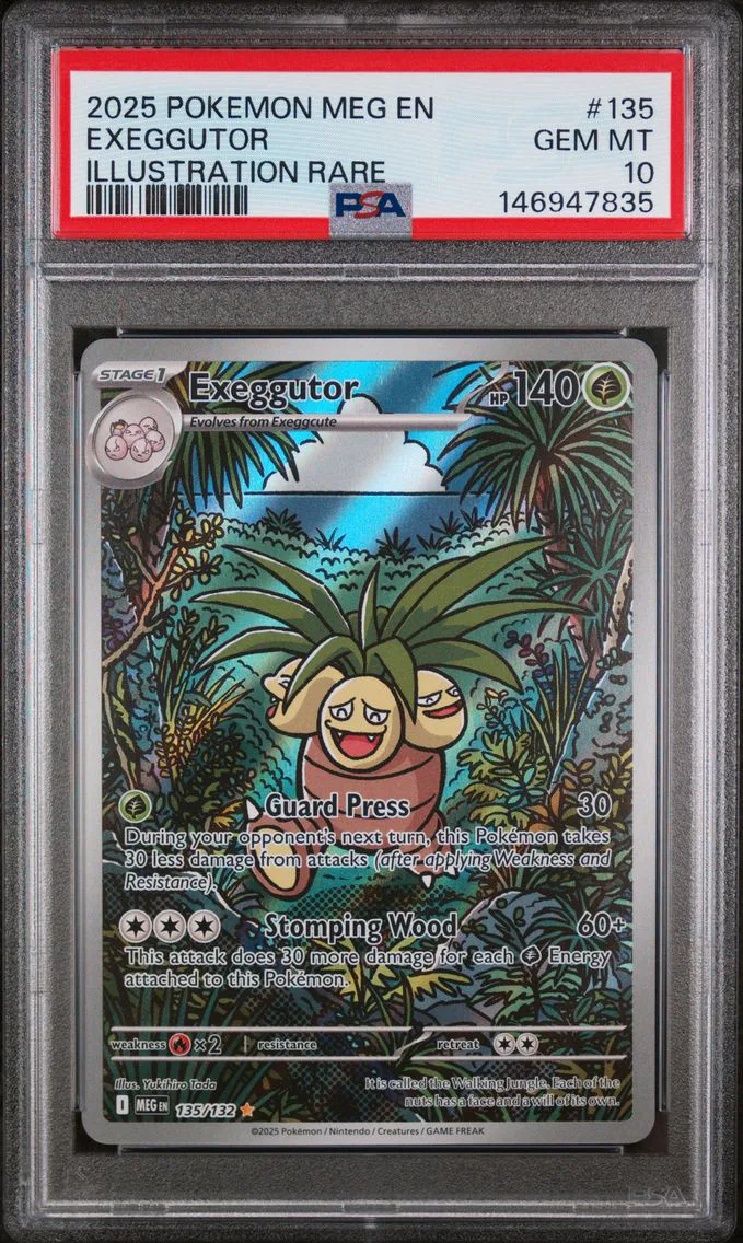 2025 #135 Exeggutor PSA 10 Meg EN-Mega Evolution