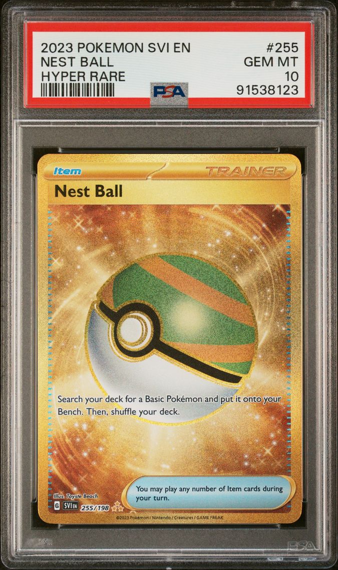 2023 #255 Nest Ball PSA 10 Svi EN-Scarlet & Violet