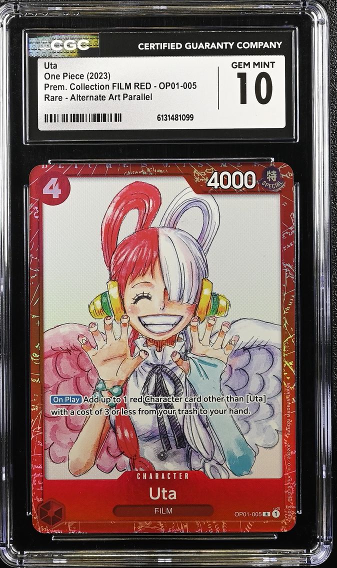 2023 #OP01-005 Uta CGC 10 Premium Collection FILM RED (Foil) - English