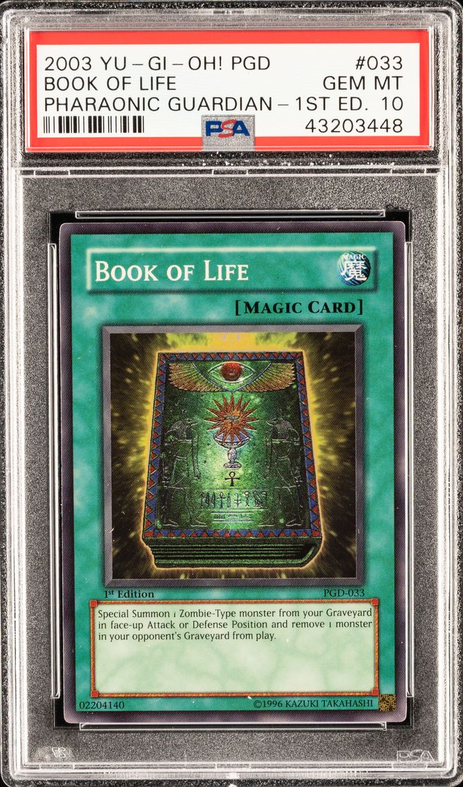 BOOK OF LIFE PGD-033 PHARAONIC GUARDIAN | 1ST EDITION 2003 PSA 10
