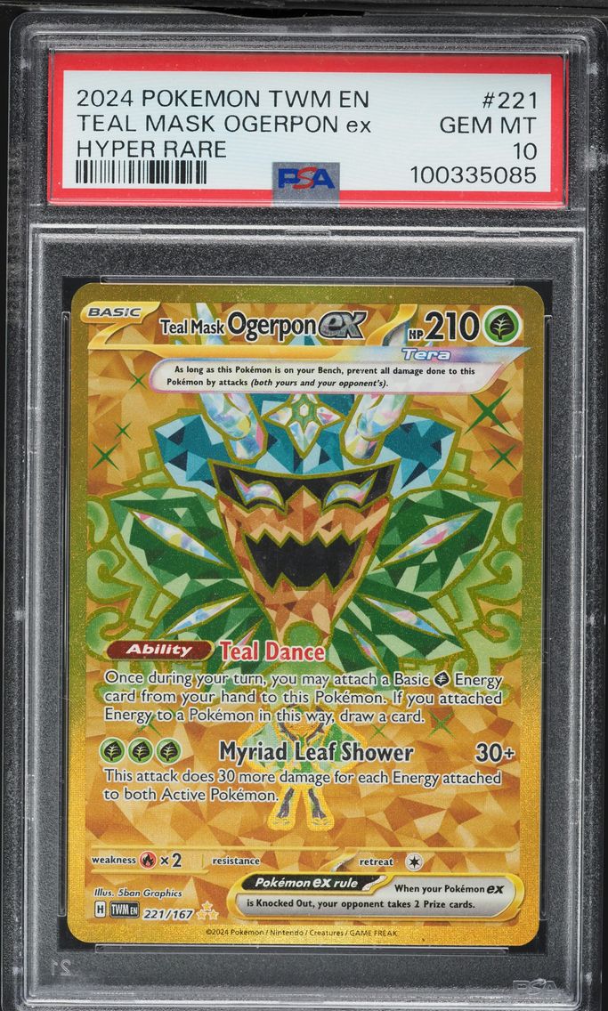 2024 #221 Teal Mask Ogerpon EX PSA 10 Twm EN-Twilight Masquerade Pokemon