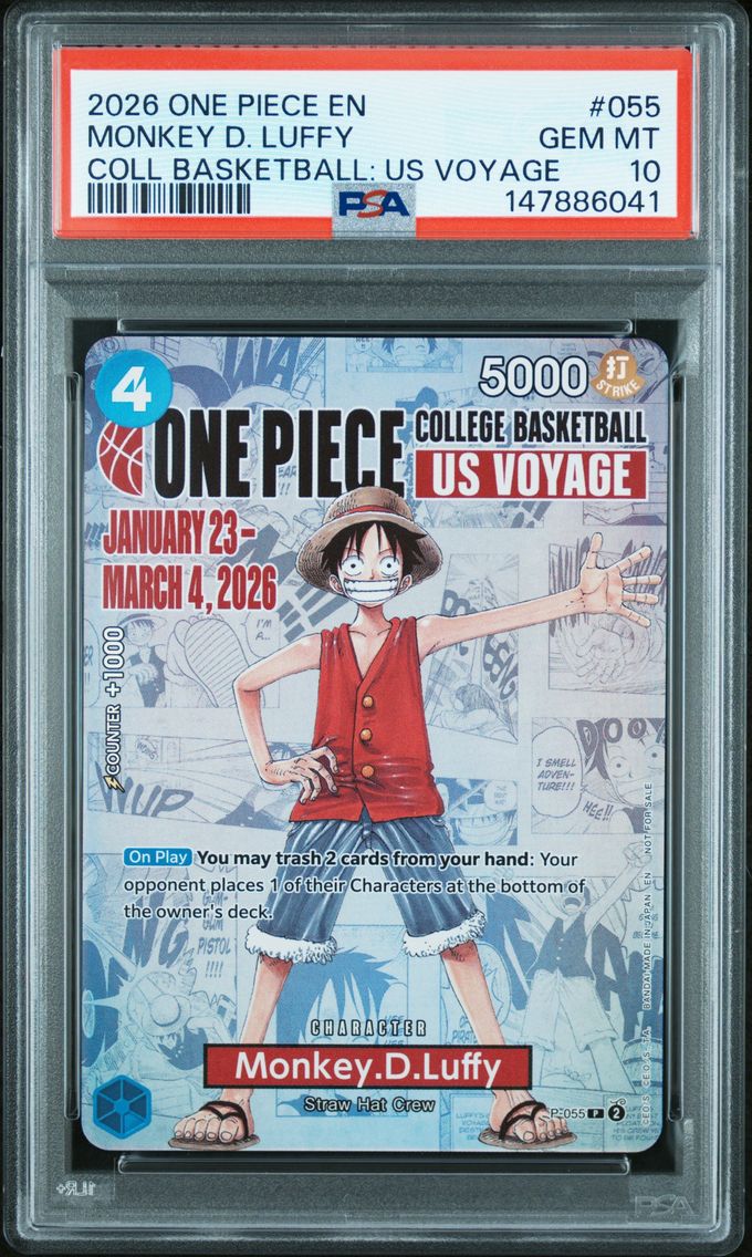 2026 #055 Monkey D. Luffy PSA 10 One Piece Promos