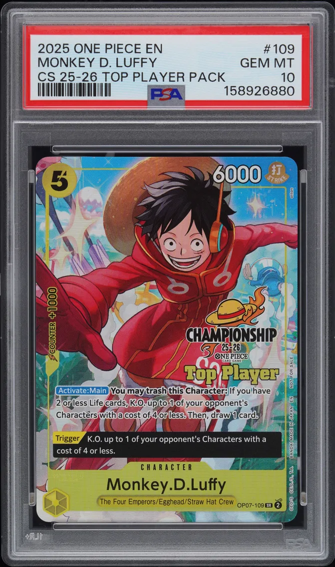 2025 #109 Monkey D. Luffy PSA 10