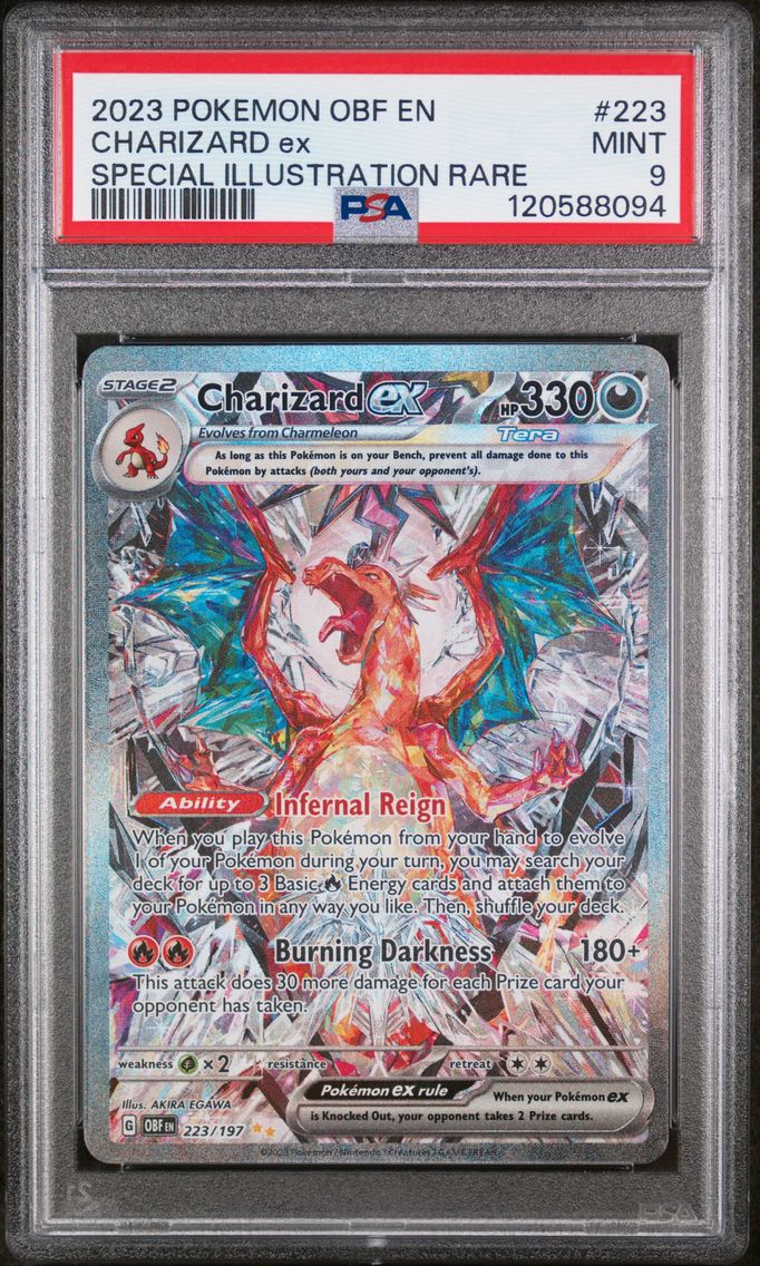 2023 #223 Charizard EX PSA 9 Obf EN-Obsidian Flames Pokemon