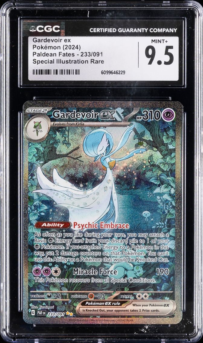 2024 #233 Gardevoir EX CGC 9.5 Paf EN-Paldean Fates Pokemon