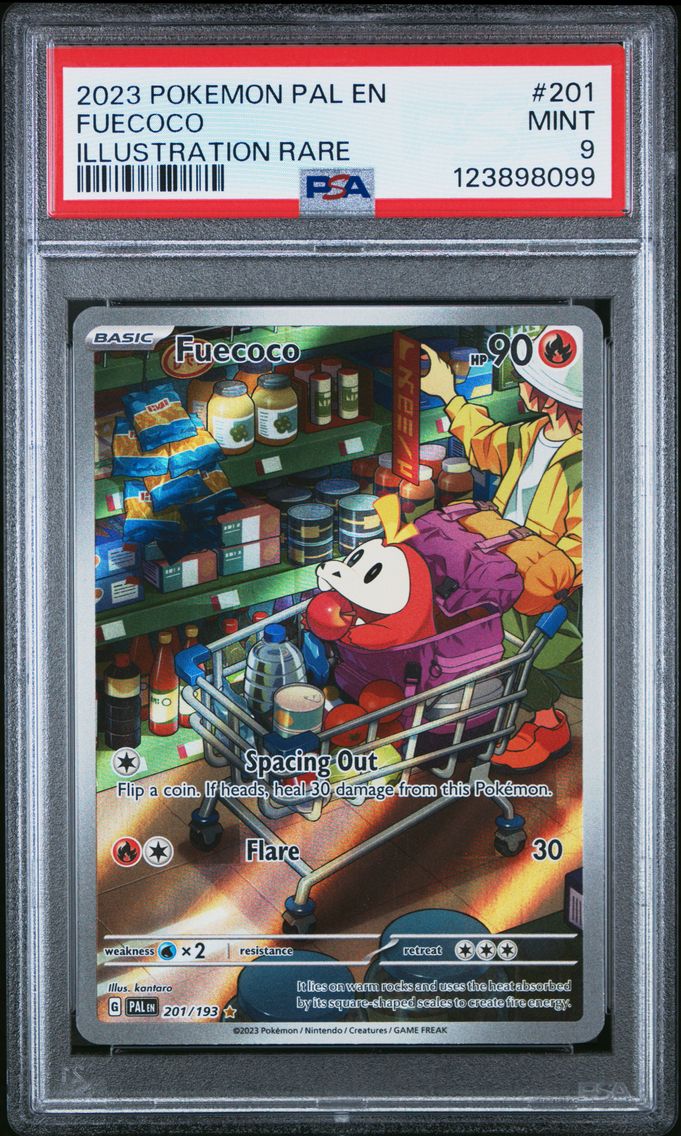 2023 #201 Fuecoco PSA 9 Pal EN-Paldea Evolved