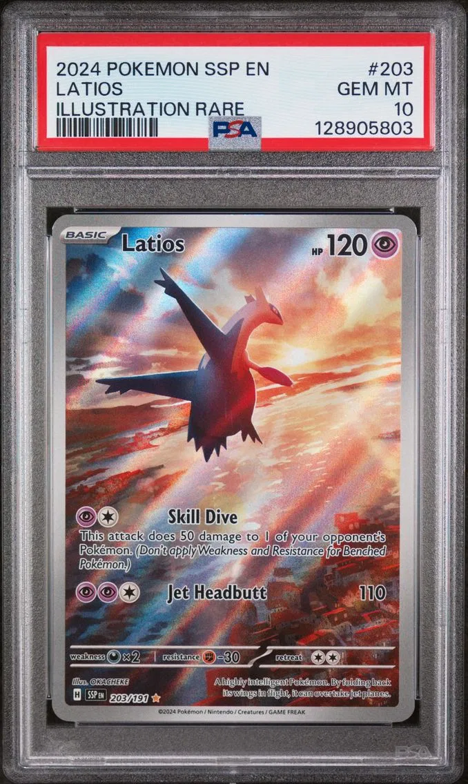 2024 #203 Latios PSA 10 Ssp EN-Surging Sparks