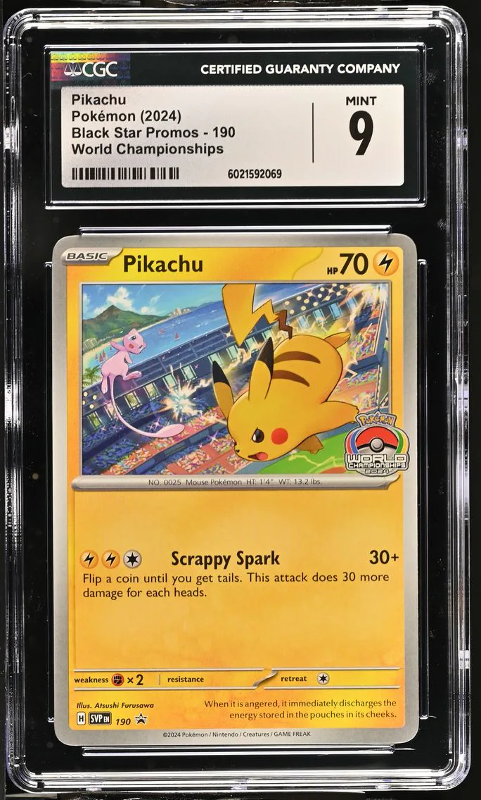 2024 #190 Pikachu CGC 9 Black Star Promos - Scarlet & Violet SVP EN - English
