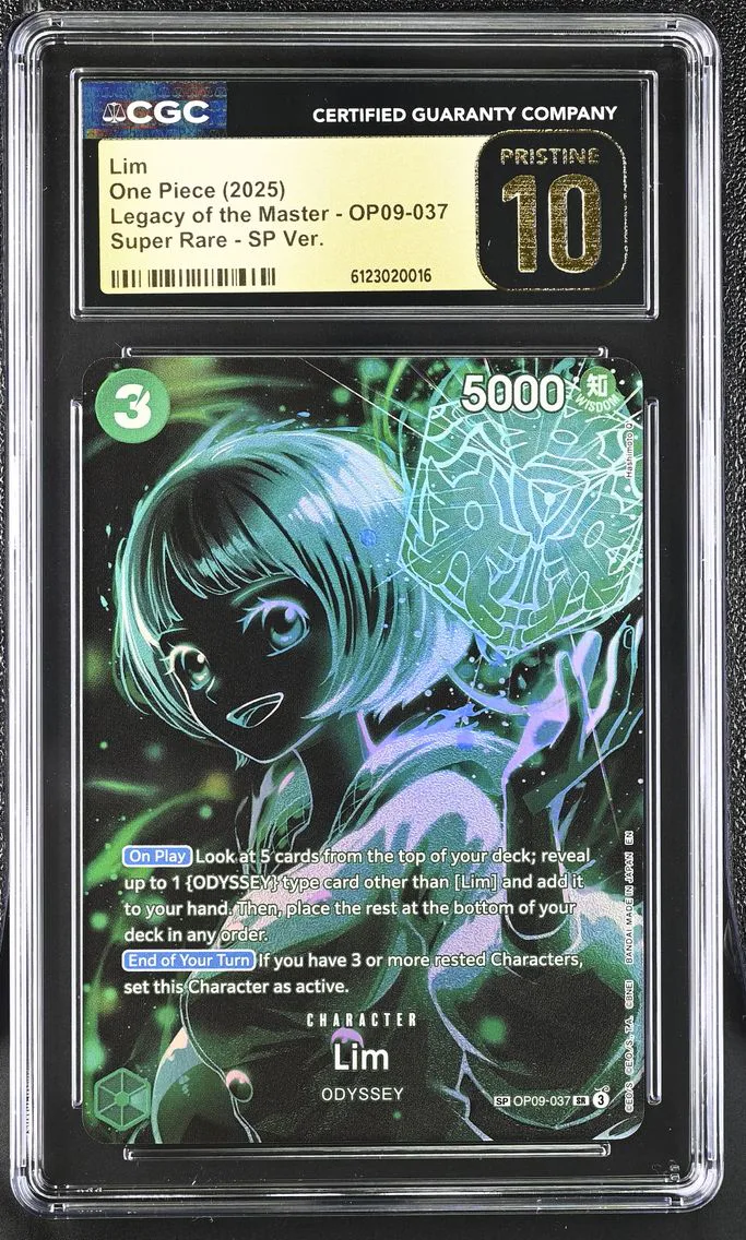 2025 #OP09-037 Lim SR SP Ver. (SP next to number) CGC 10 Pristine Legacy of the Master (OP12) - English