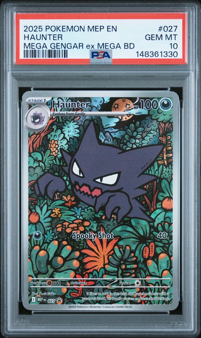 2025 #027 Haunter PSA 10 Mep EN-Me Black Star Promo