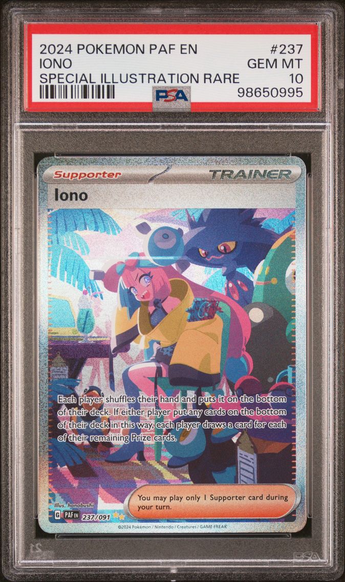 2024 #237 Iono PSA 10 Paf EN-Paldean Fates Pokemon