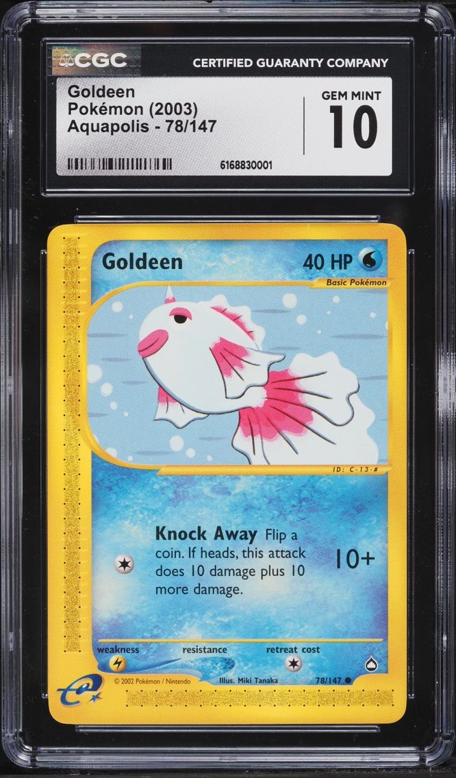 2003 Pokemon Aquapolis Goldeen #78 CGC 10 GEM MINT