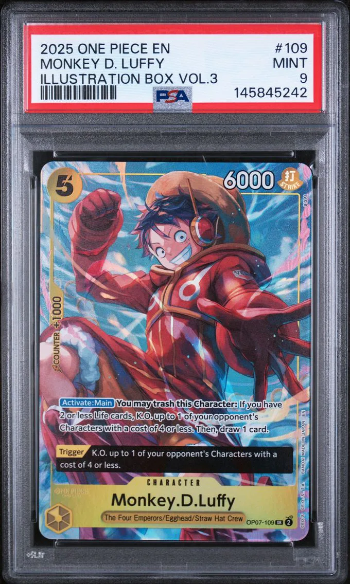 2025 #109 Monkey D. Luffy PSA 9 One Piece Promos