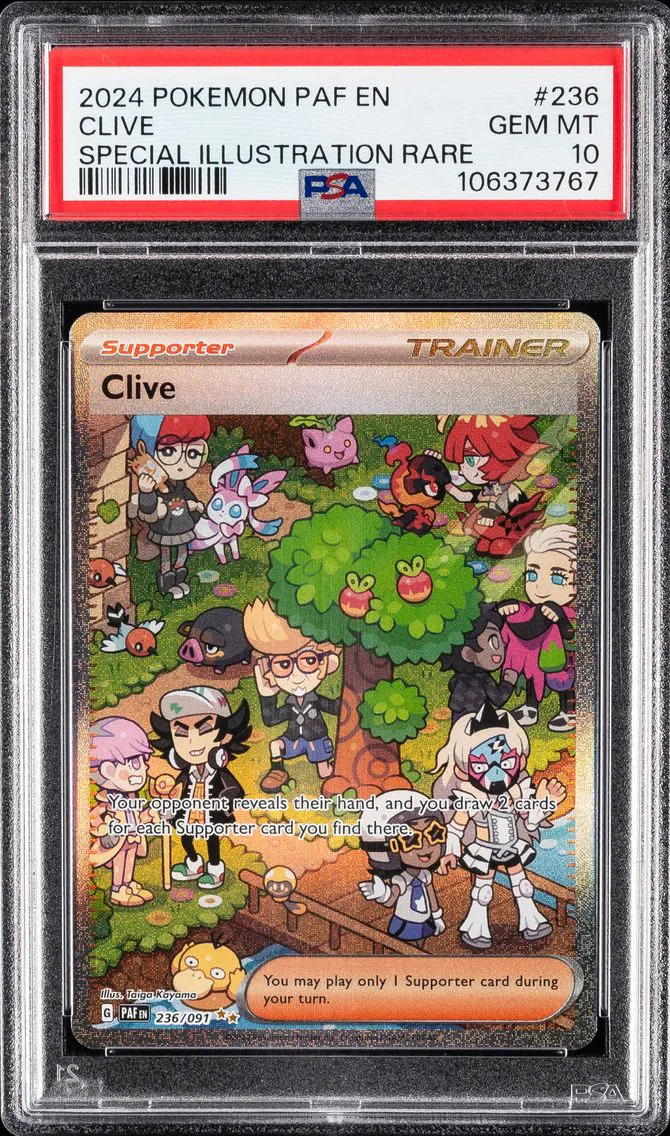 2024 #236 Clive PSA 10 Paf EN-Paldean Fates Pokemon