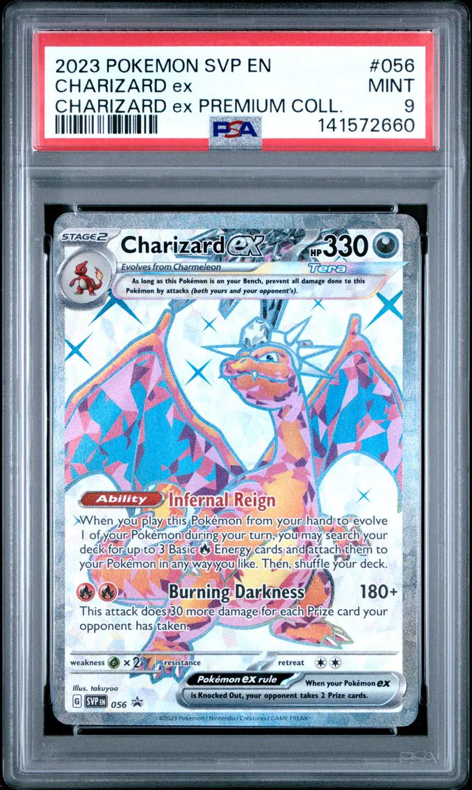 2023 #056 Charizard EX PSA 9 Svp EN-SV Black Star Promo Pokemon