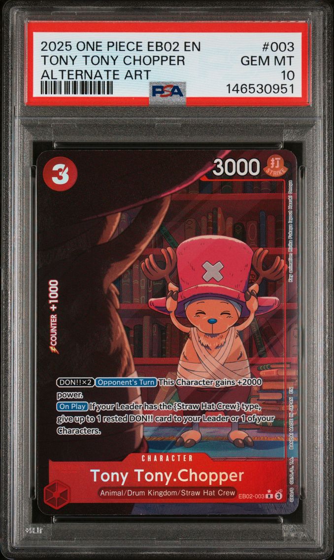 2025 #003 Tony Tony Chopper PSA 10 One Piece EB02-Extra Booster -Anime 25th Collection-