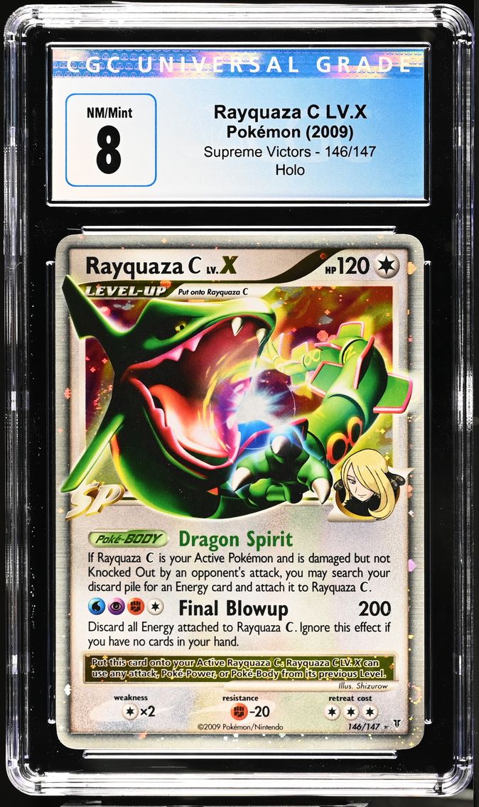 2009 #146 Rayquaza C LV.X CGC 8 Supreme Victors - English