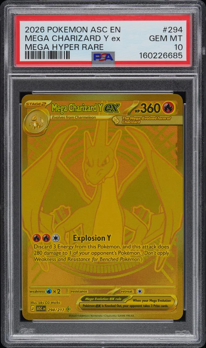 2026 #294 Mega Charizard Y EX PSA 10 Asc EN-Ascended Heroes