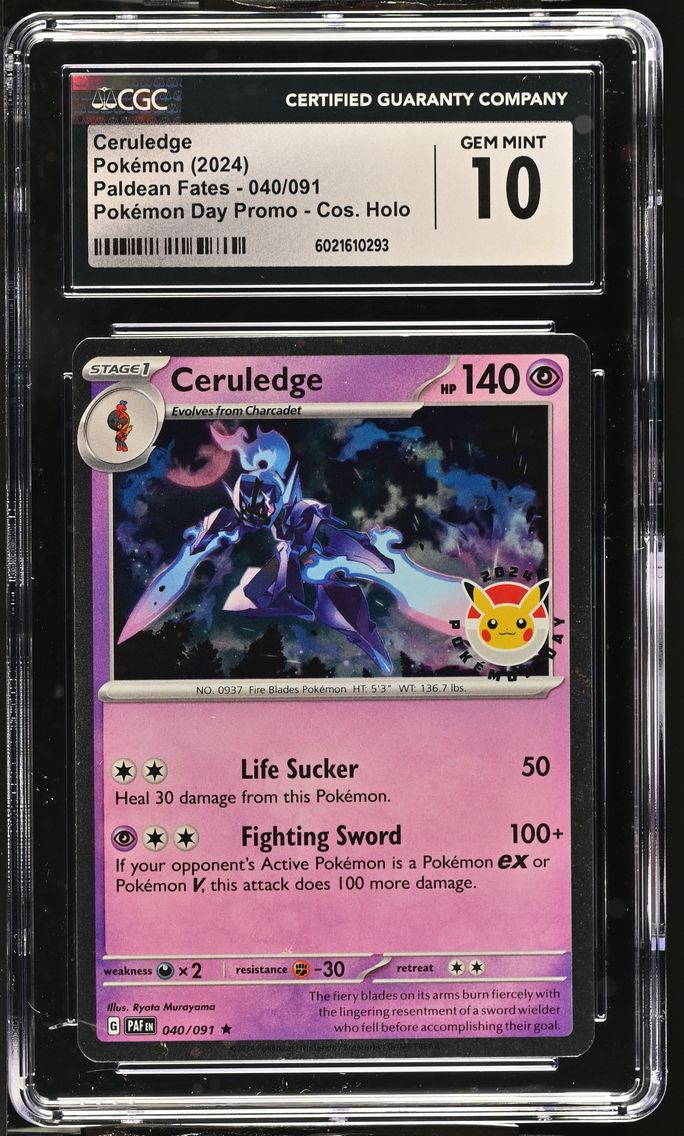 2024 #040 Ceruledge CGC 10 Paldean Fates - PAF EN - English