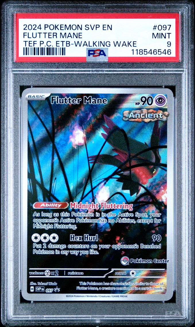 2024 #097 Flutter Mane PSA 9 Svp EN-SV Black Star Promo Pokemon