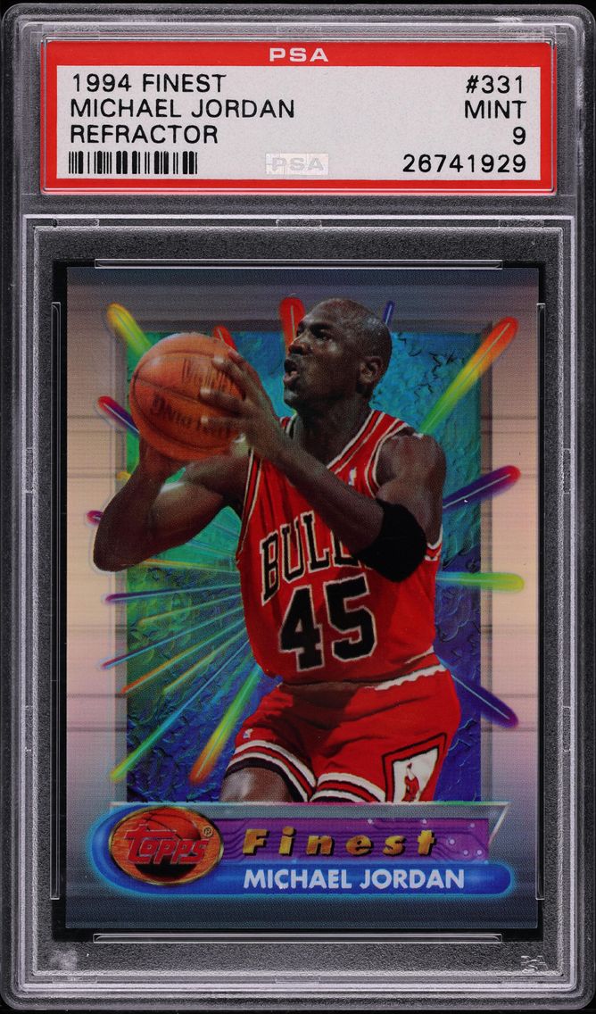 1994 FINEST REFRACTOR MICHAEL JORDAN #331 PSA 9 MINT