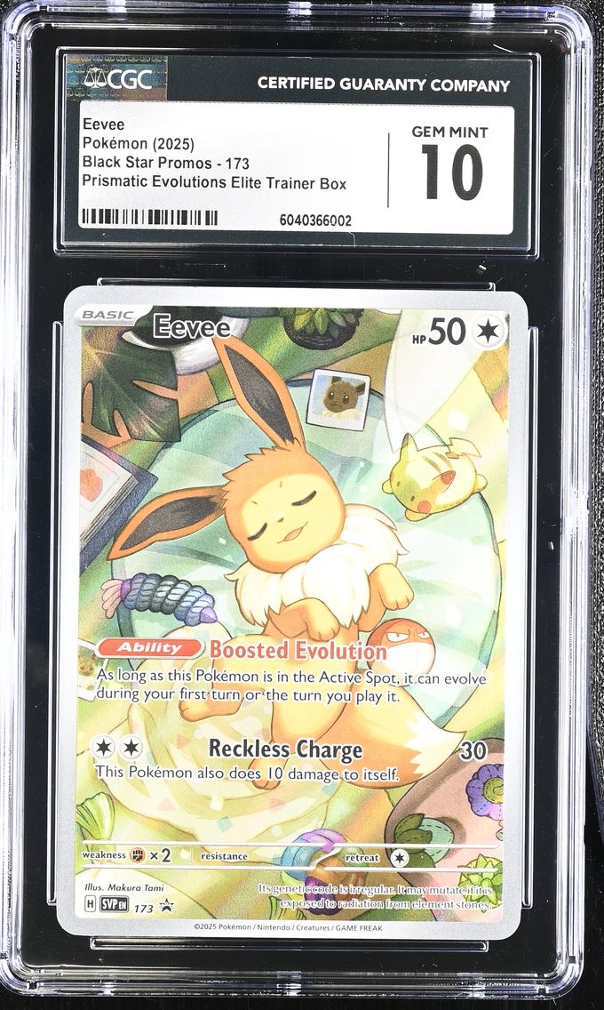 2025 #173 Eevee CGC 10 Black Star Promos - Scarlet & Violet SVP EN - English