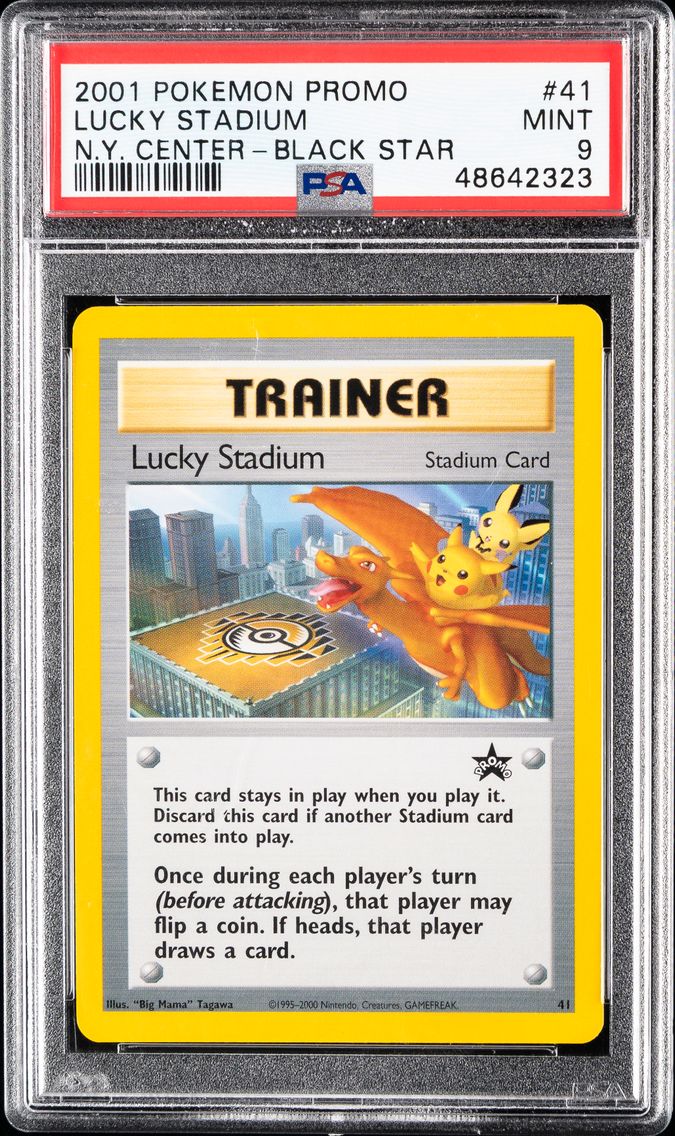 2001 #41 Lucky Stadium-N.Y. Center PSA 9 Promo Black Star Pokemon