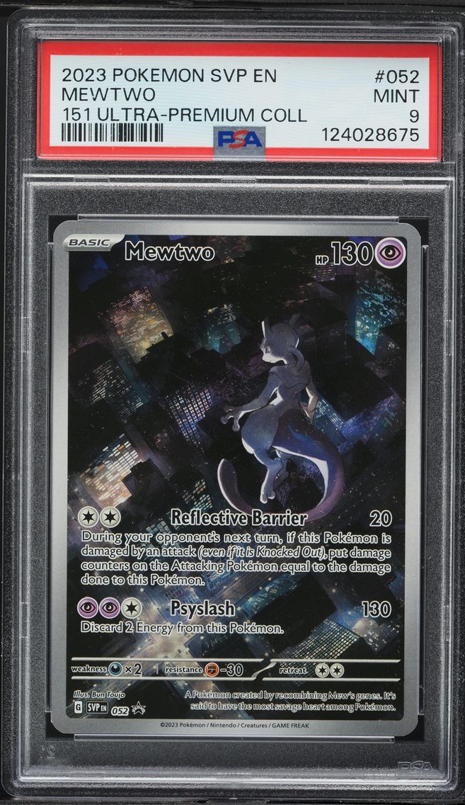 2023 #052 Mewtwo PSA 9 Svp EN-SV Black Star Promo Pokemon