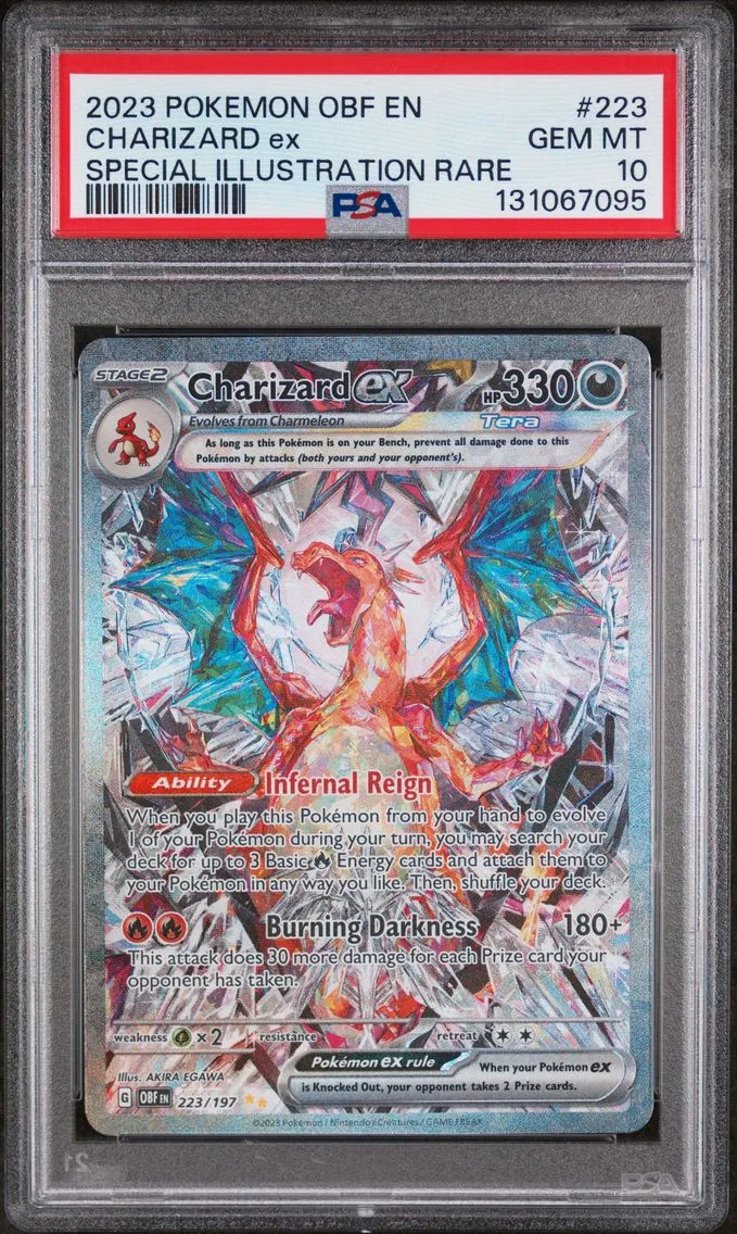 2023 #223 Charizard EX PSA 10 Obf EN-Obsidian Flames
