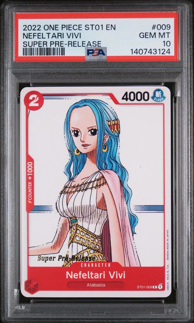 2022 #009 Nefeltari Vivi PSA 10 One Piece Starter Deck ST01-Straw Hat Crew