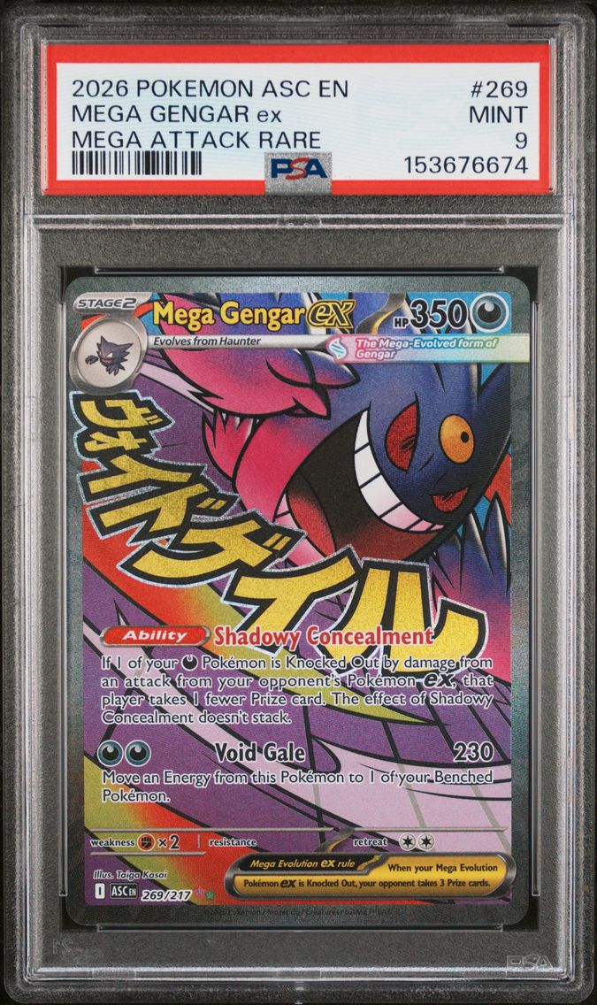 2026 #269 Mega Gengar EX PSA 9 Asc EN-Ascended Heroes