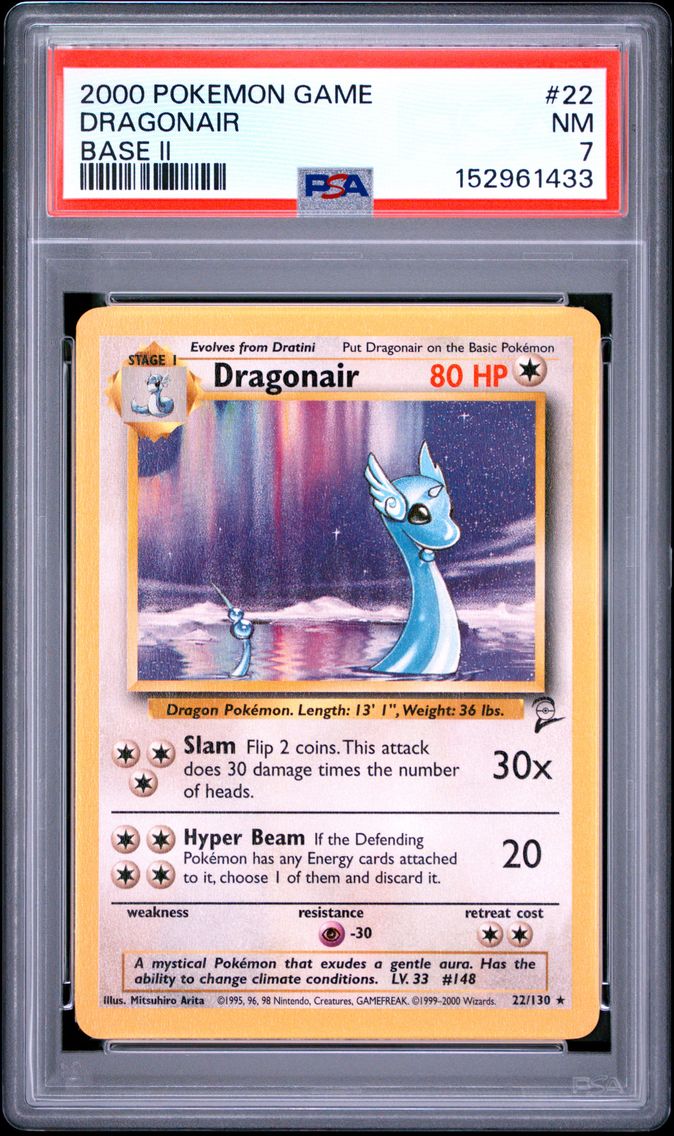 2000 #22 Dragonair PSA 7 Game Base II