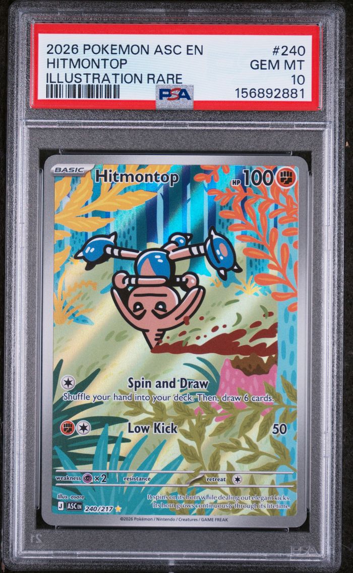 2026 #240 Hitmontop PSA 10 Asc EN-Ascended Heroes