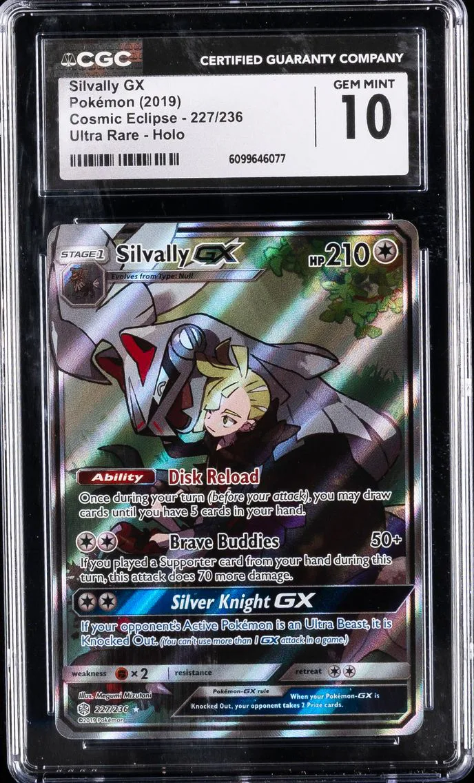 2019 #227 Full Art/Silvally GX CGC 10 Sun & Moon Cosmic Eclipse Pokemon