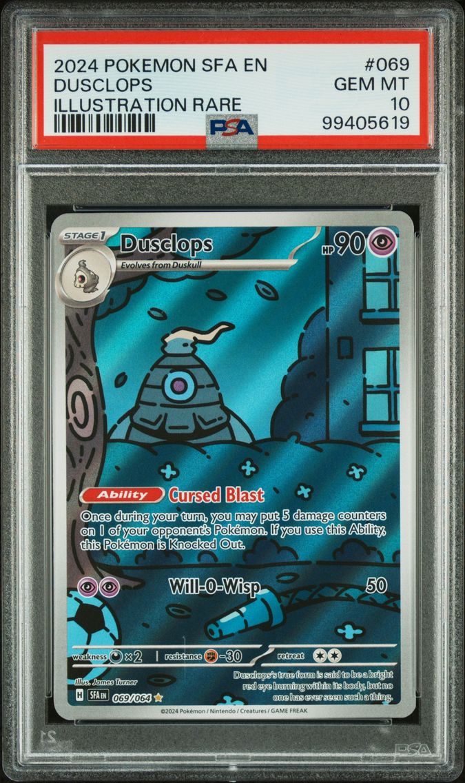 2024 #069 Dusclops PSA 10 Sfa EN-Shrouded Fable