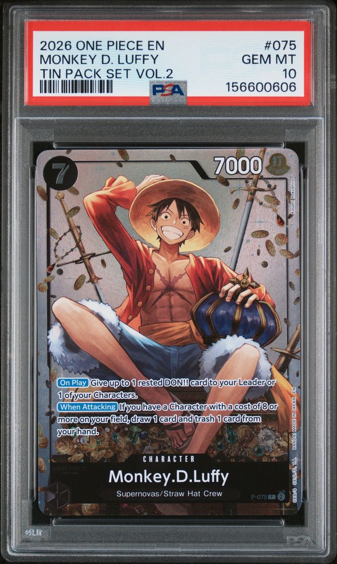 2026 #075 Monkey D. Luffy PSA 10 One Piece Promos
