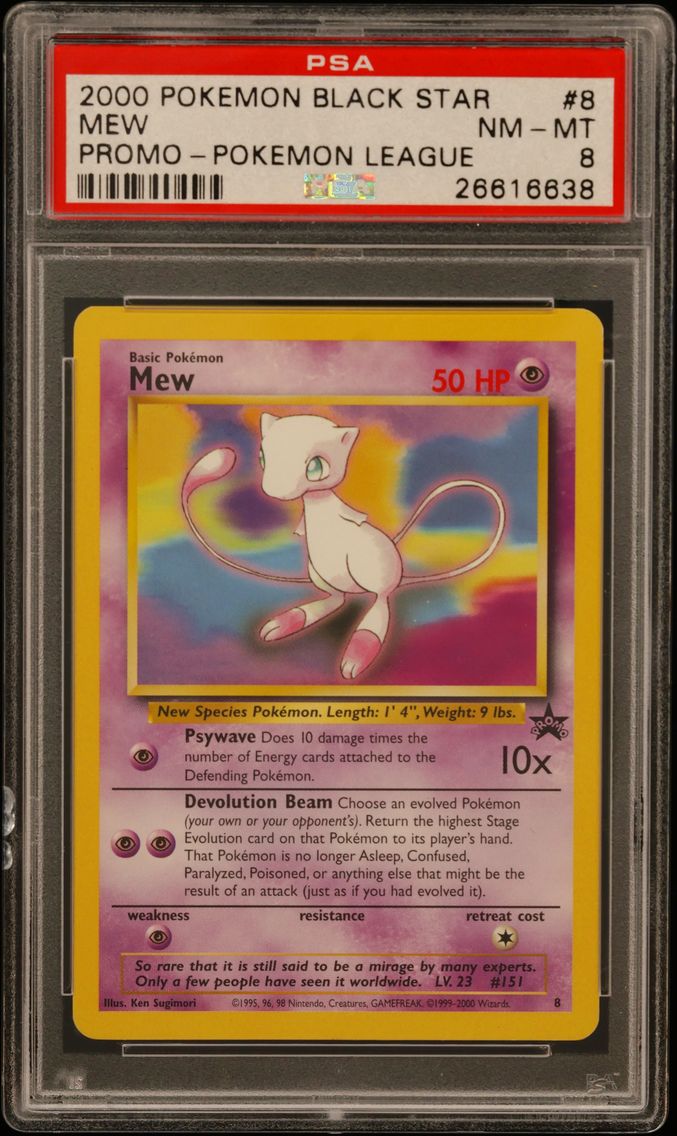 2000 #8 Mew PSA 8 Promo Black Star