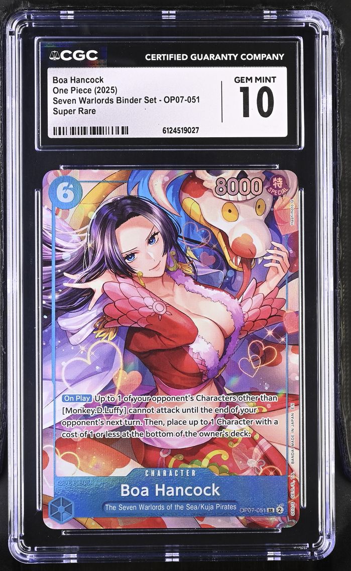 2025 #OP07-051 Boa Hancock CGC 10 Seven Warlords Binder Set - English
