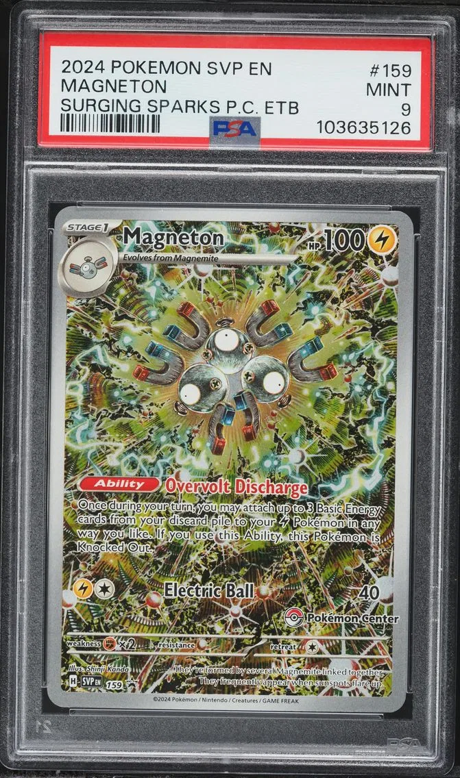 2024 #159 Magneton PSA 9 Svp EN-SV Black Star Promo Pokemon