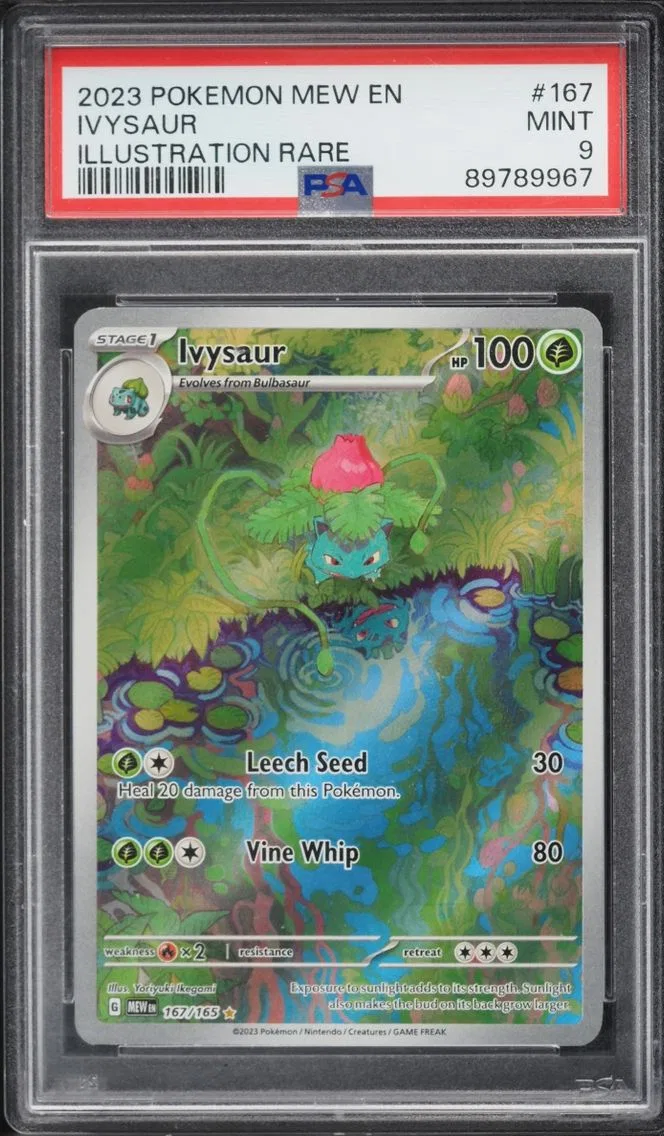 2023 Pokemon Scarlet & Violet 151 IR Ivysaur #167 PSA 9 MINT