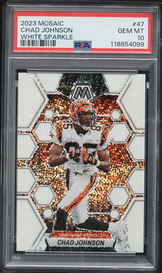 2023 #47 Chad Johnson PSA 10 Panini Mosaic Football