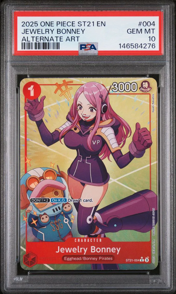 2025 #004 Jewelry Bonney PSA 10 One Piece Starter Deck ST21-EX Gear 5