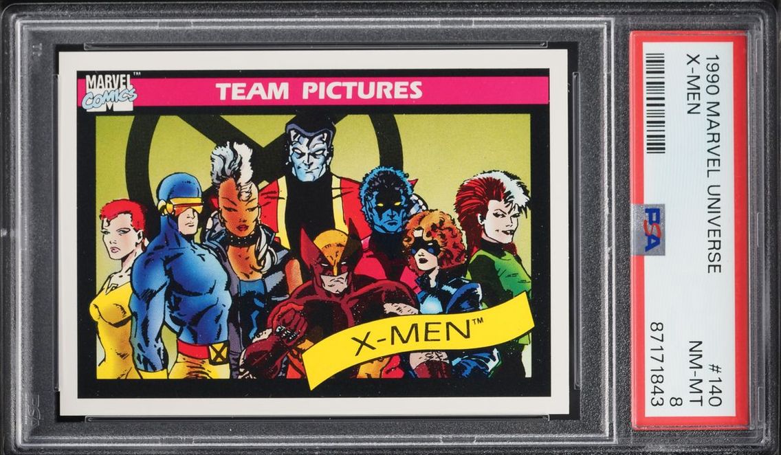 1990 #140 Impel Marvel Universe X-Men NM-MT PSA 8