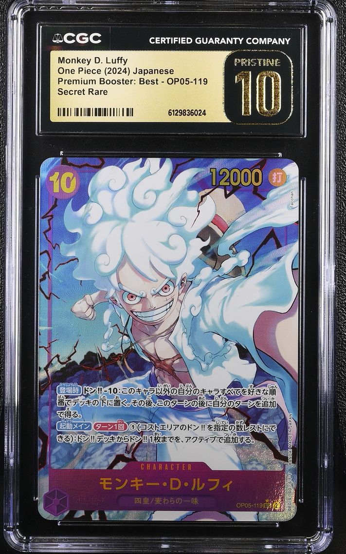 2024 #OP05-119 Monkey D. Luffy CGC 10 Premium Booster: The Best (PRB-01) - Japanese
