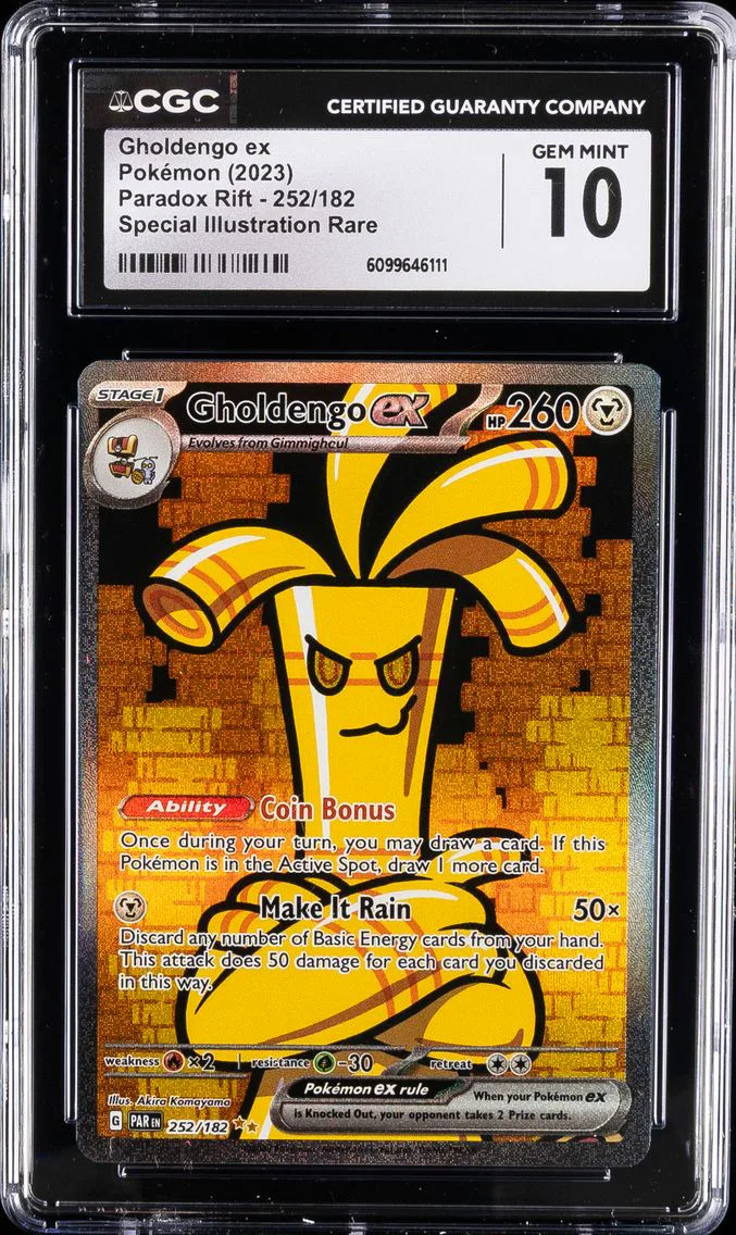 2023 #252 Gholdengo EX CGC 10 Par EN-Paradox Rift Pokemon
