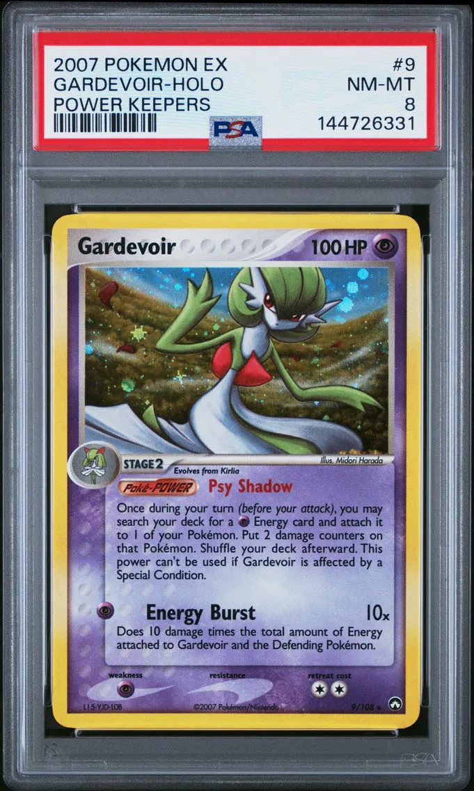 2007 #9 Gardevoir-Holo PSA 8 EX Power Keepers Pokemon