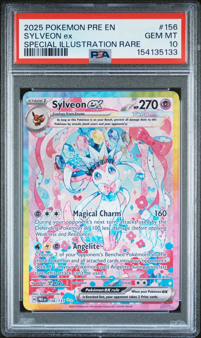 2025 #156 Sylveon EX PSA 10 Pre EN-Prismatic Evolutions