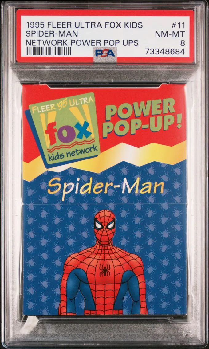 1995 #11 Spider-Man PSA 8 Fleer Ultra Fox Kids Network Power Pop Ups